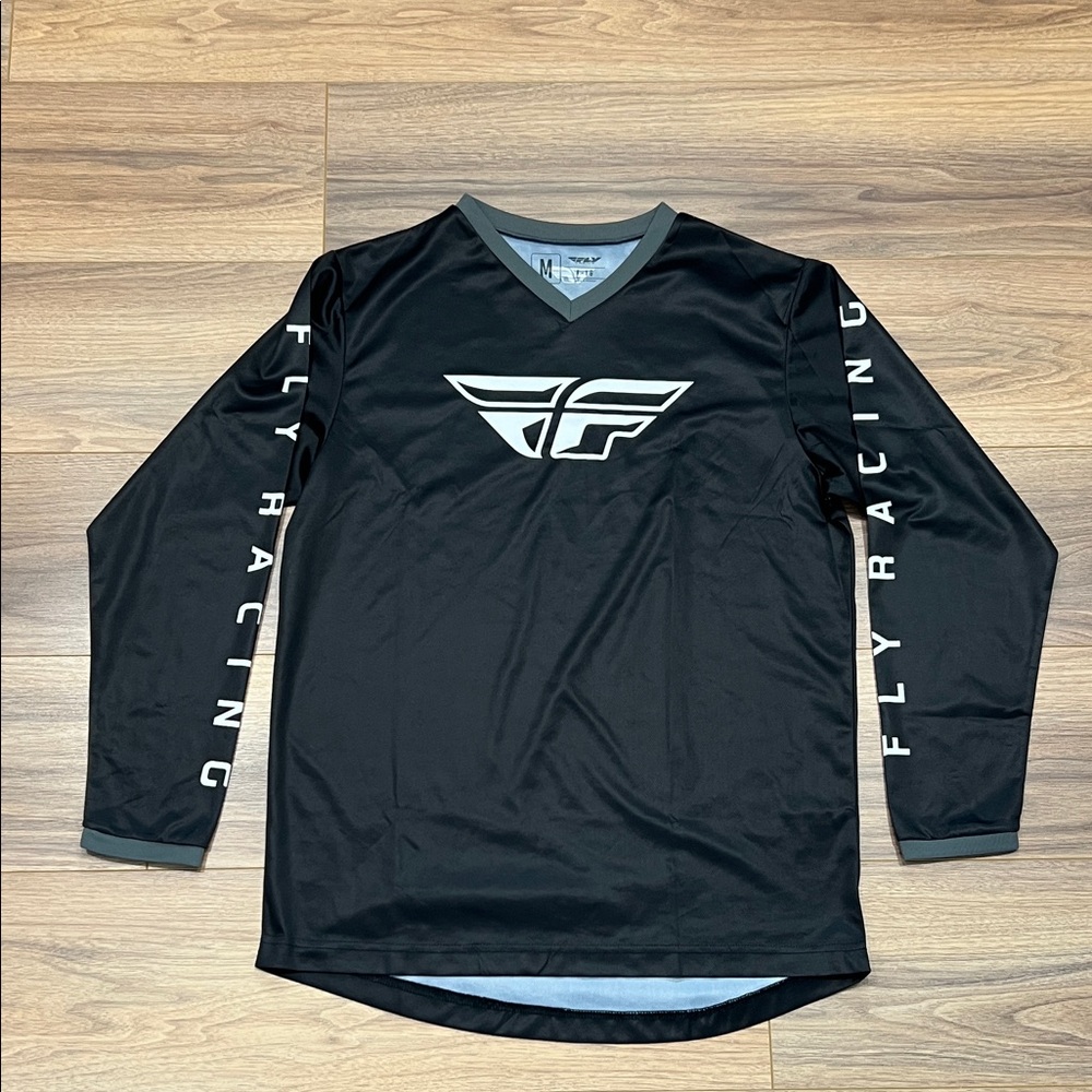 Fly Racing F-16 Jersey in Black/White/Gray Size Medium
